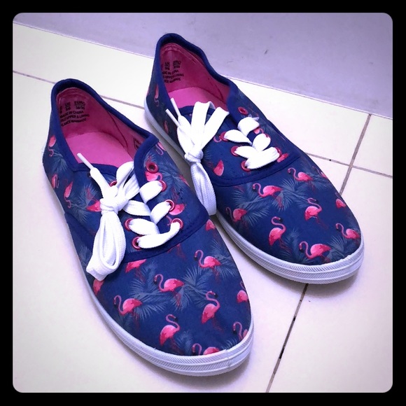 pink flamingo tennis shoes